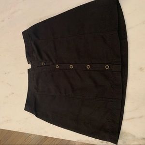 Black Button Up Skirt